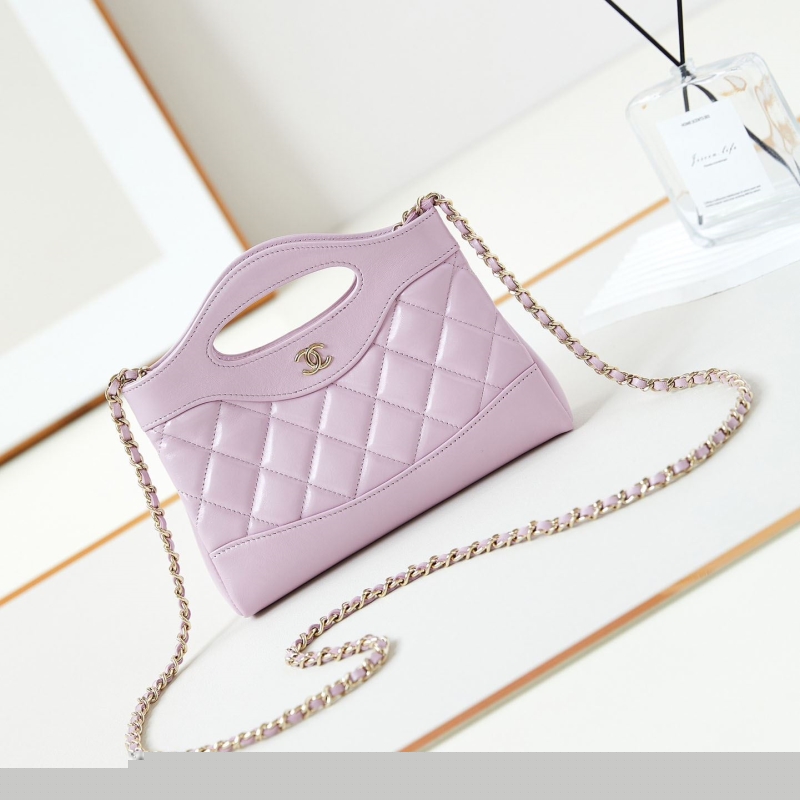 Ch*el top handle bags